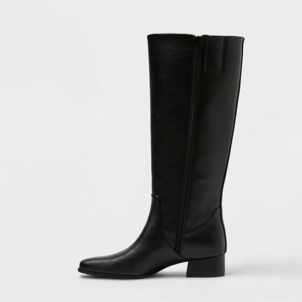 Women’s Rhi Boots with Memory Foam Insole – Universal Thread Black 12 - Picture 2 of 3